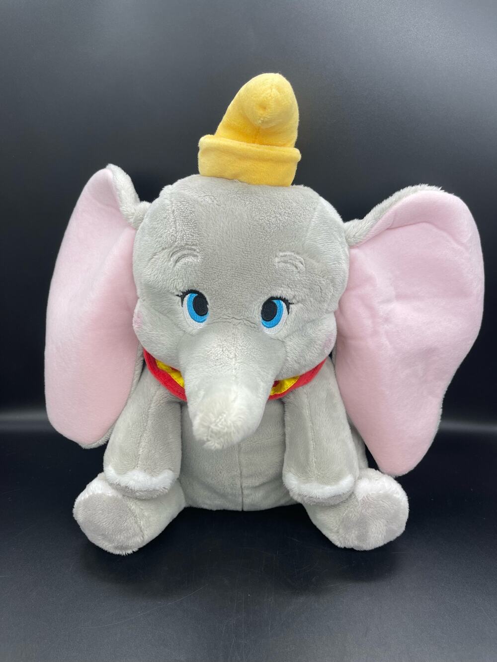 Disney Dumbo Elephant Plush Gray & Pink Stuff Animal 13"